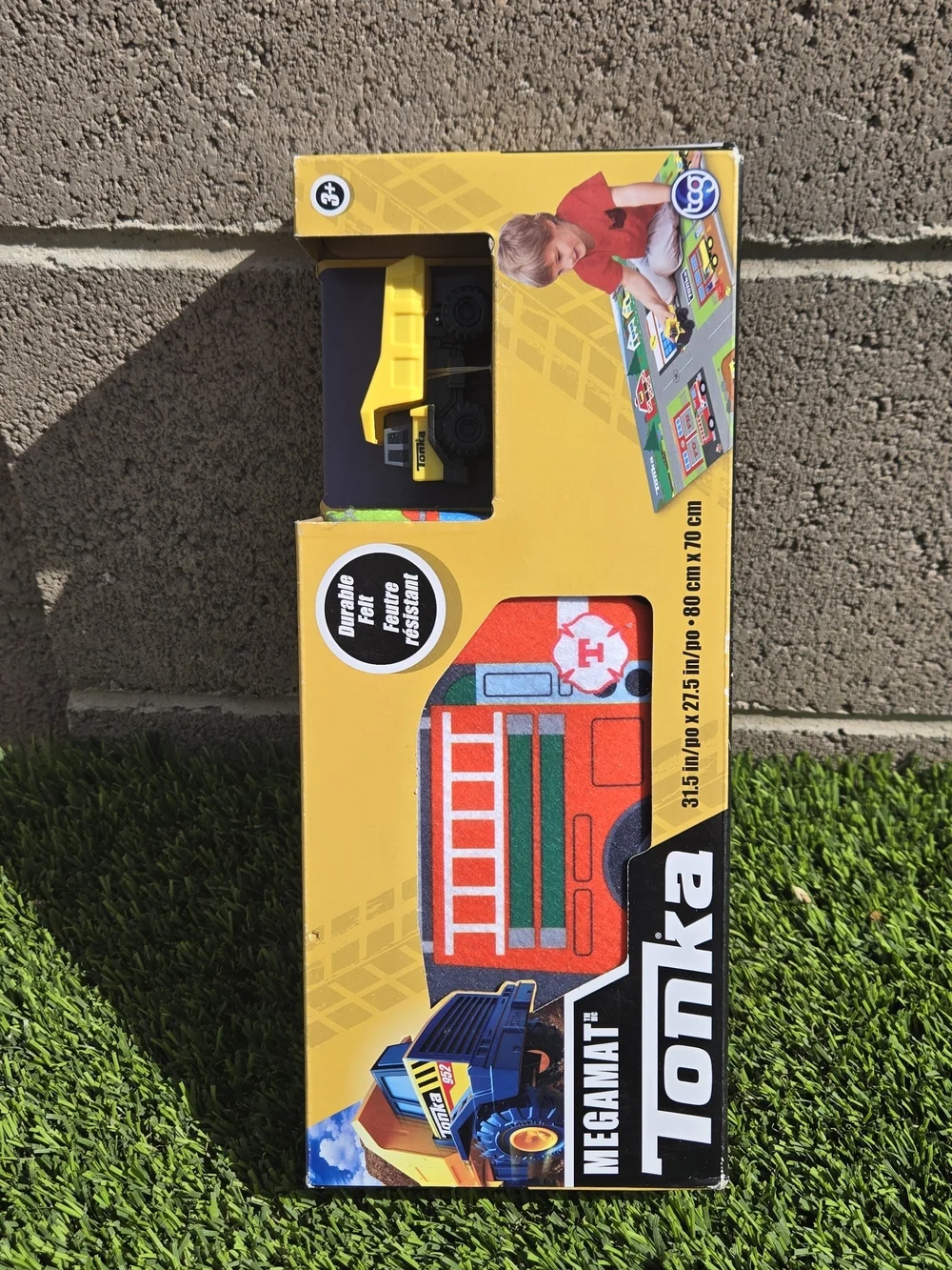 Tonka Red and Green Fire Truck Play Mat